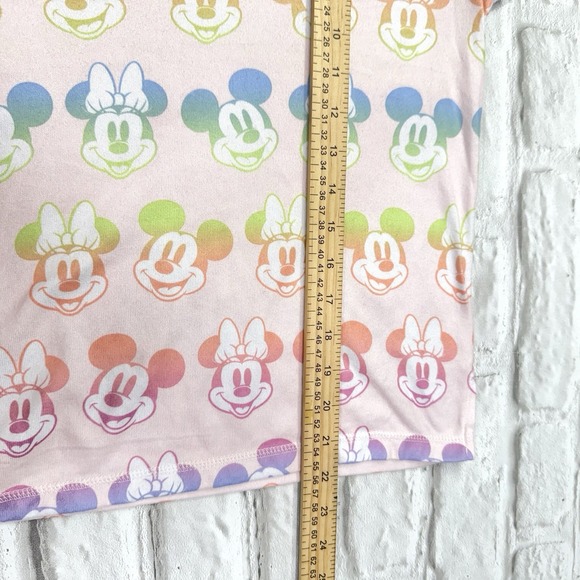 Disney Mickey Minnie Mouse Woman Pink Pajama Set  2pc Sz M Soft Cozy Lounge Wear - Picture 14 of 16